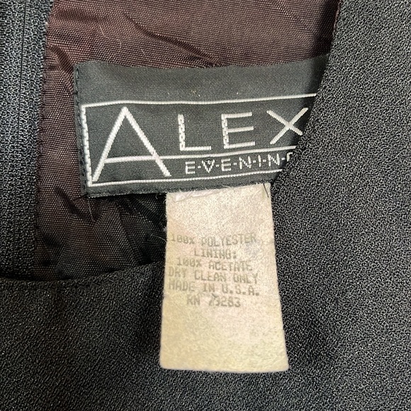 Alex Evenings Sleeveless Little Black Dress - Picture 3 of 4